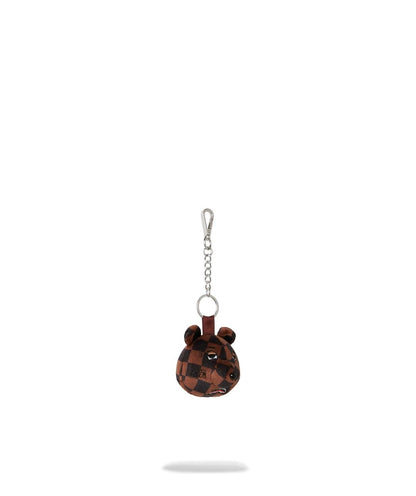 Portachiavi Sprayground marrone BROWN CHECKER BEAR HEAD KEYCHAIN