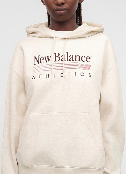 Felpa New Balance con cappuccio e logo ricamato