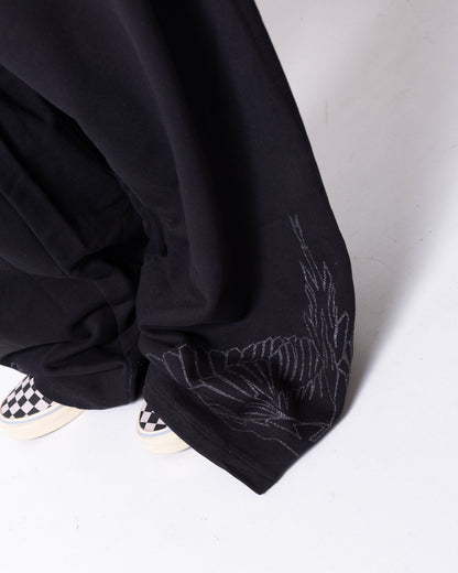 Pantalone County of Milan con grafica brillantinata