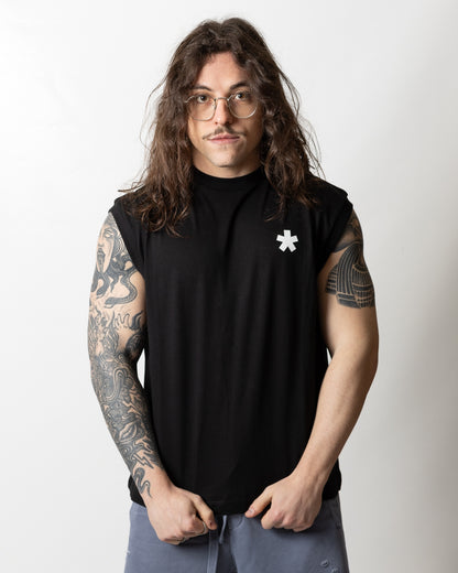 T-Shirt Comme des Fuckdown smanicata con logo uomo