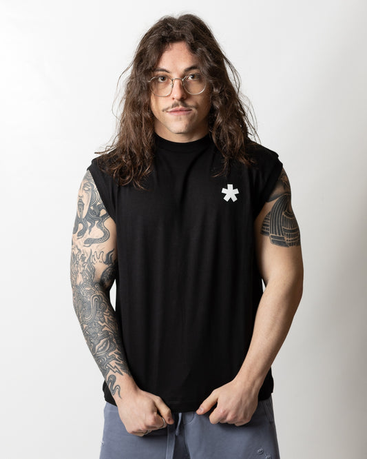 T-Shirt Comme des Fuckdown smanicata con logo uomo