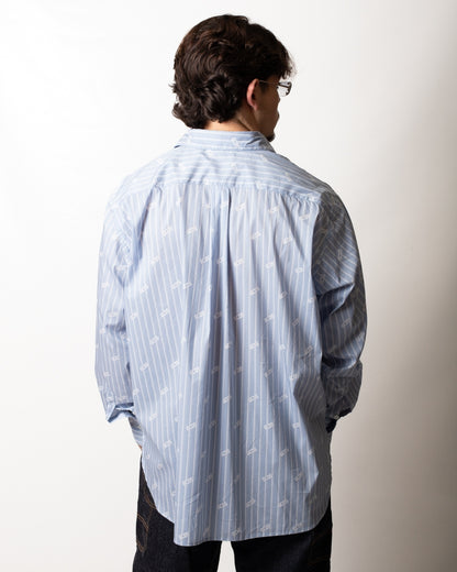 Camicia GCDS "Pinstripe Logo"