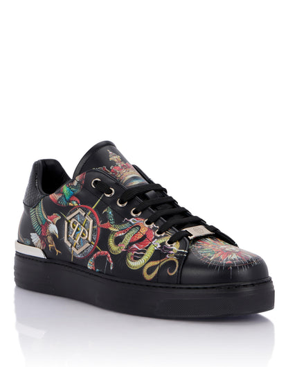 Sneakers Philipp Plein printed low-top stampata allover uomo