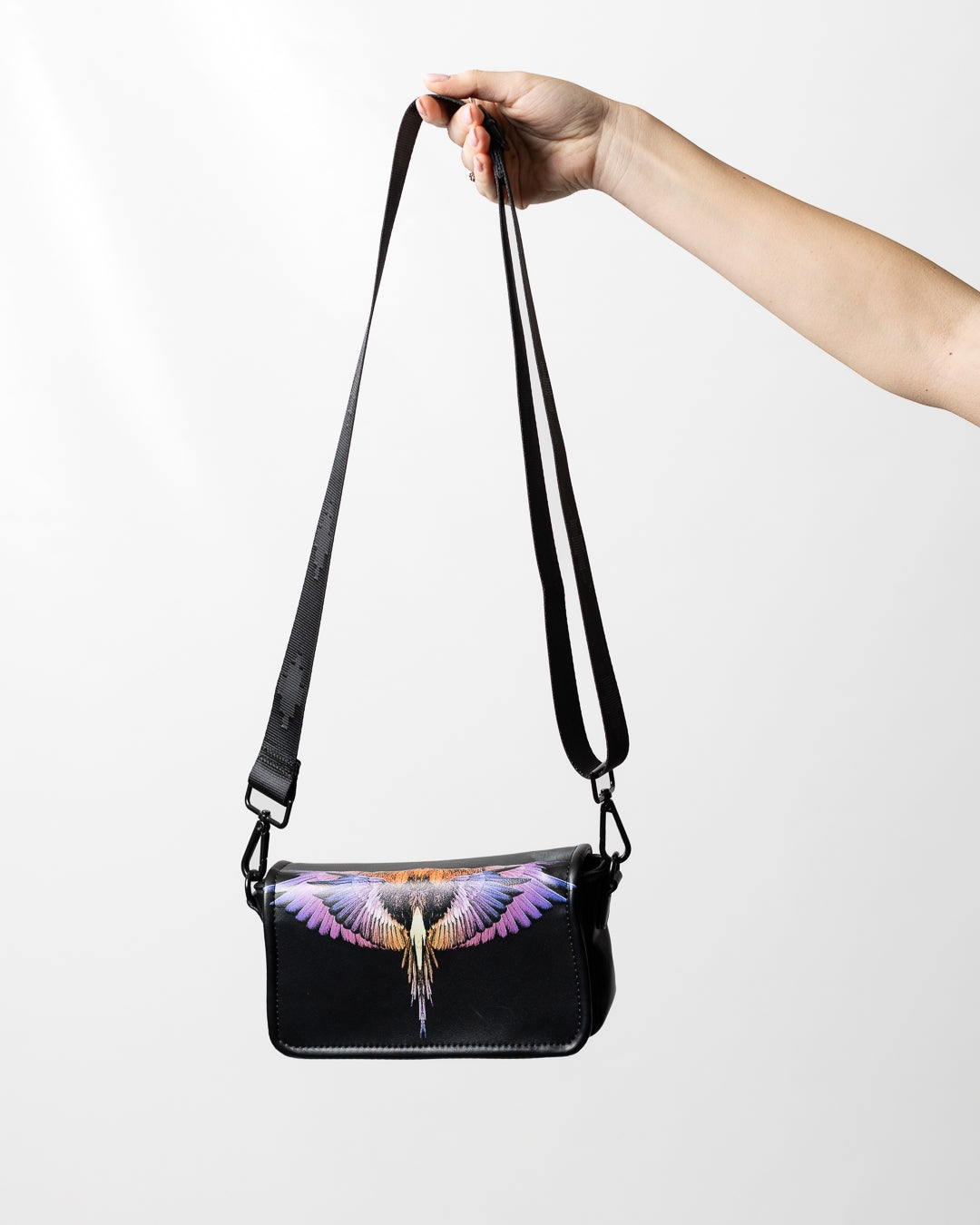 Borsa Marcelo Burlon in ecopelle "Icon Wings Colorfull"