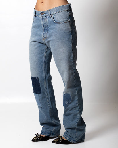 Jeans Moschino straight con patch
