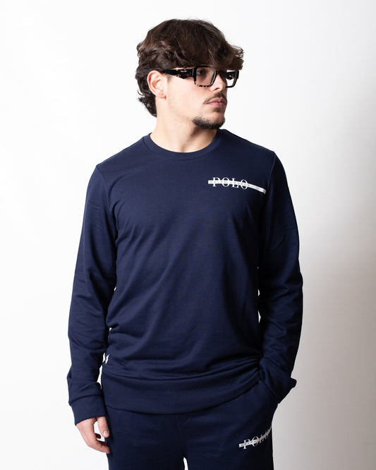 Felpa Polo Ralph Lauren girocollo con ricamo e stampa uomo