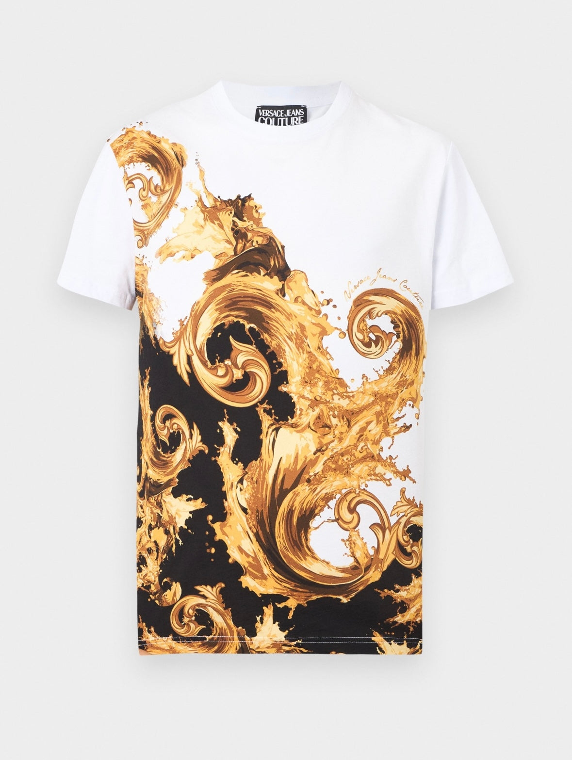 T-Shirt Versace Jeans Couture regular "Wave Baroque" uomo