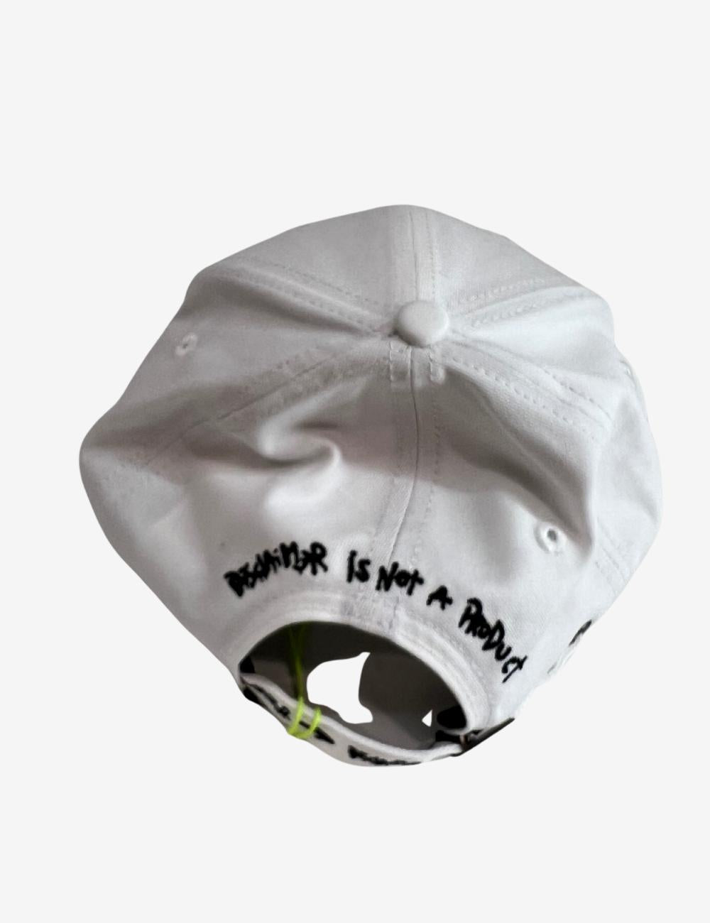 Cappello Disclaimer con visiera e logo ricamato