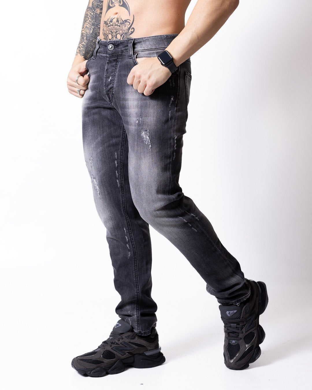 Jeans Daniele Alessandrini con patch logo