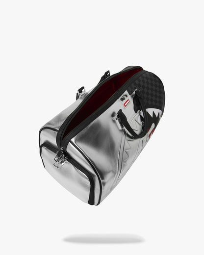 Borsone Sprayground nero SILVER SIDE DRIP BLACK CHECK LARGE DUFFLE 