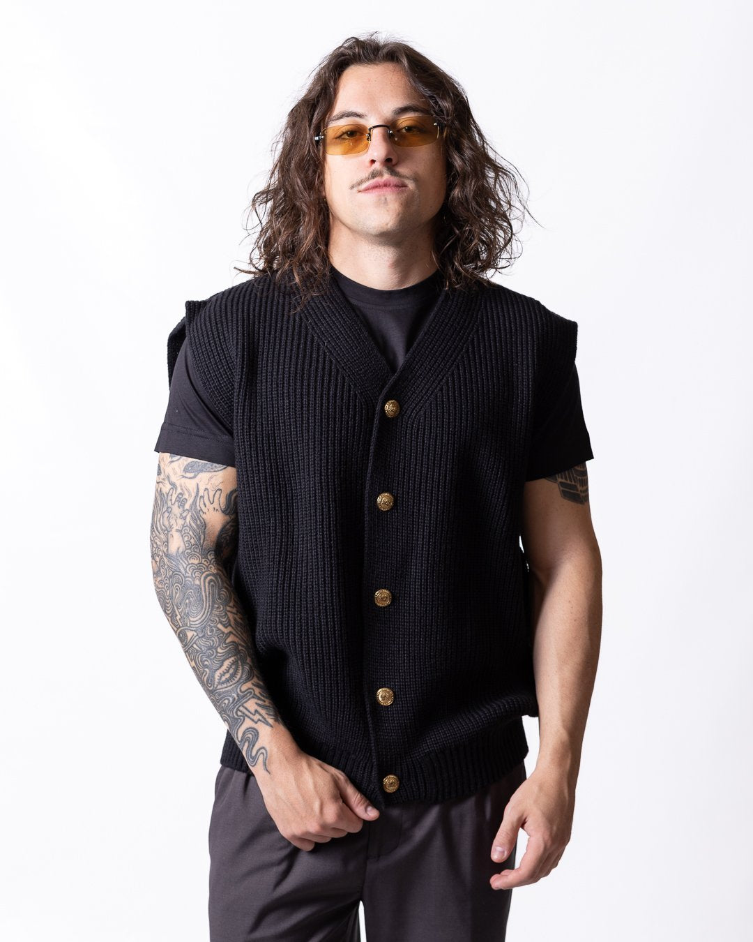 Gilet Daniele Alessandrini in lana uomo