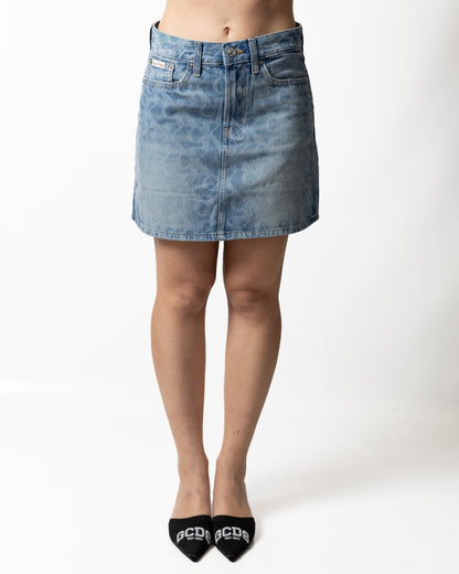 Gonna Calvin Klein con logo all-over donna