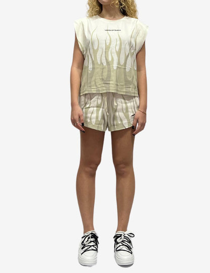 Short Vision of super con fiamme donna