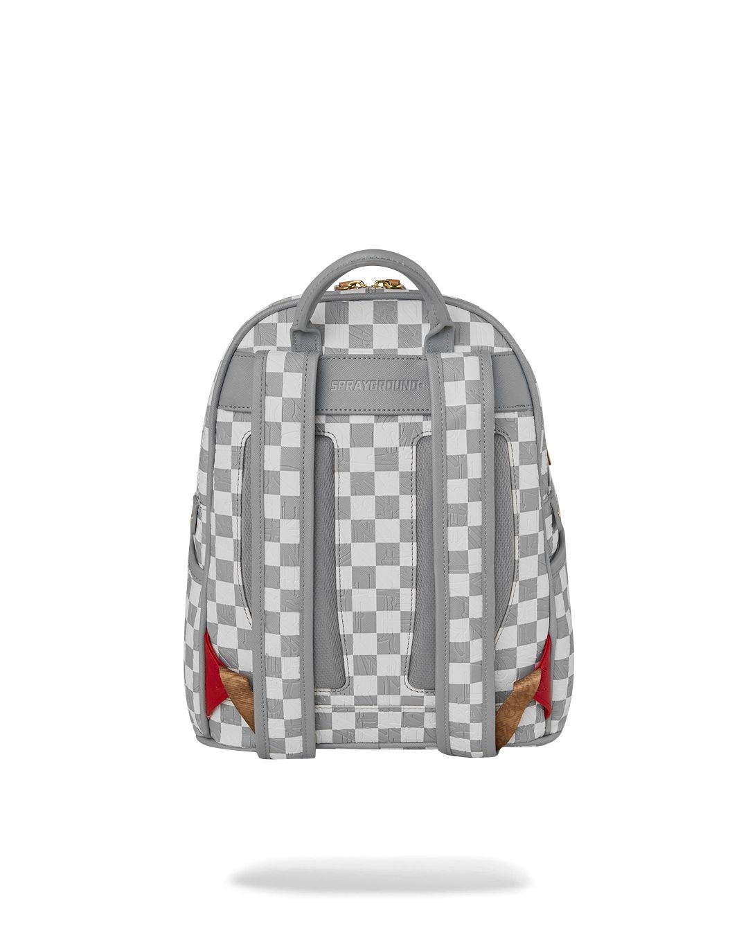 Zainetto Sprayground bianco EMBOSSED CREAM CHECK SAVAGE BACKPACK