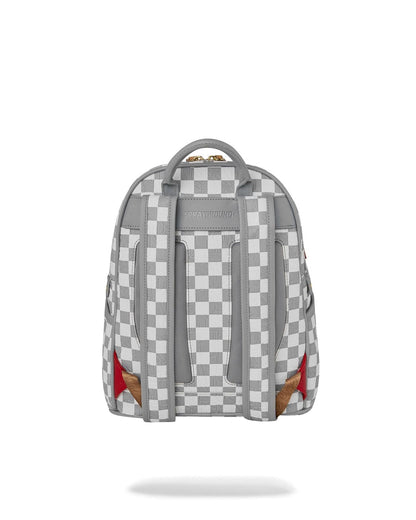 Zainetto Sprayground bianco EMBOSSED CREAM CHECK SAVAGE BACKPACK