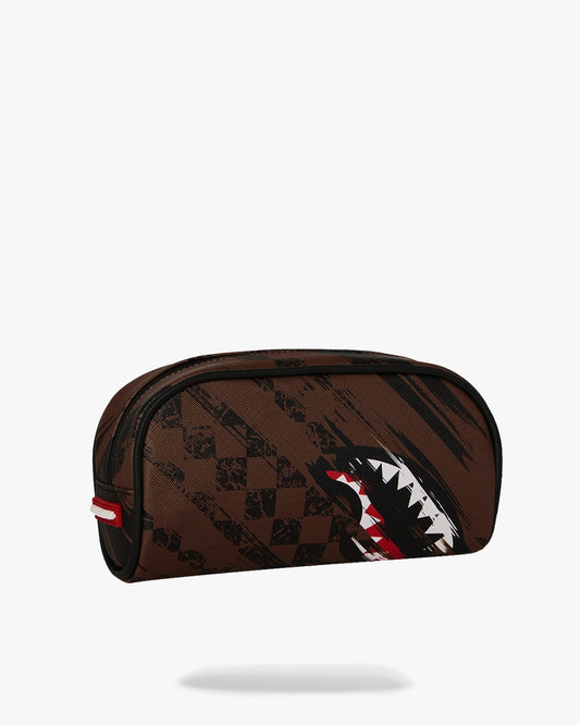 Pochette Sprayground marrone SMEARED GRUNGE PENCIL POUCH pencil pouch