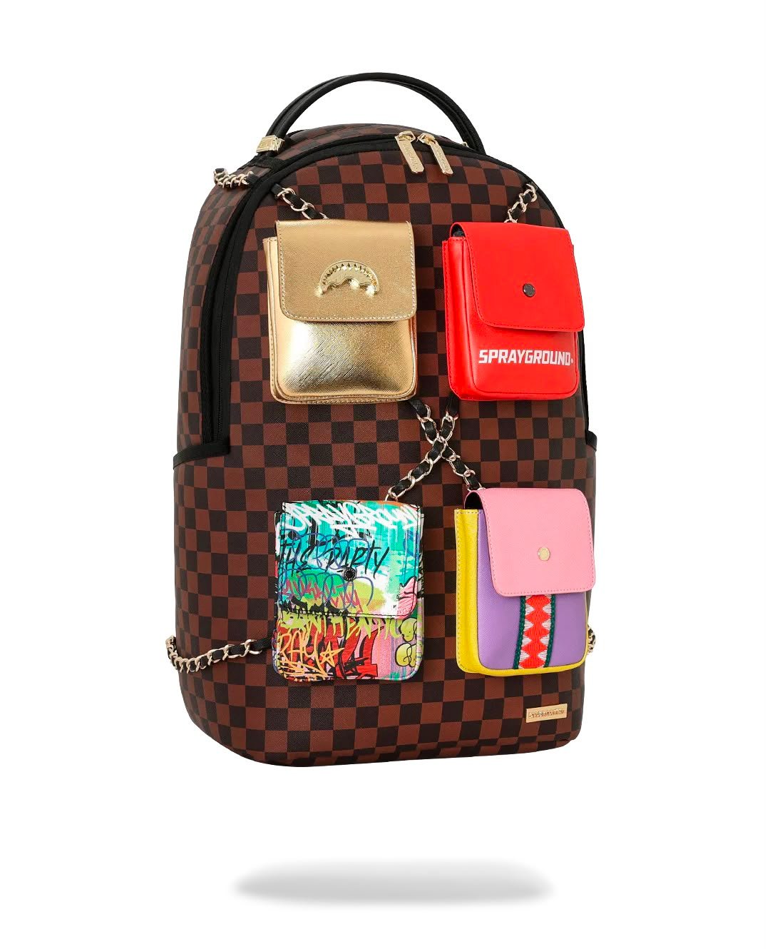 Zaino Sprayground marrone HANGING POCKETS MIX UP BACKPACK