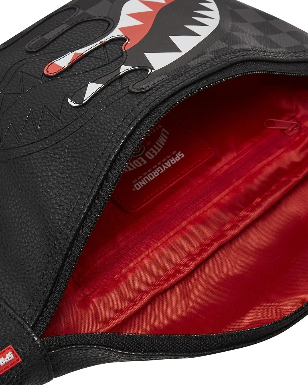 Marsupio Sprayground nero unfinished savvy crossbody
