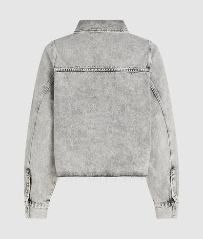 Giubbotto Karl Lagerfeld Jeans in denim cropped donna