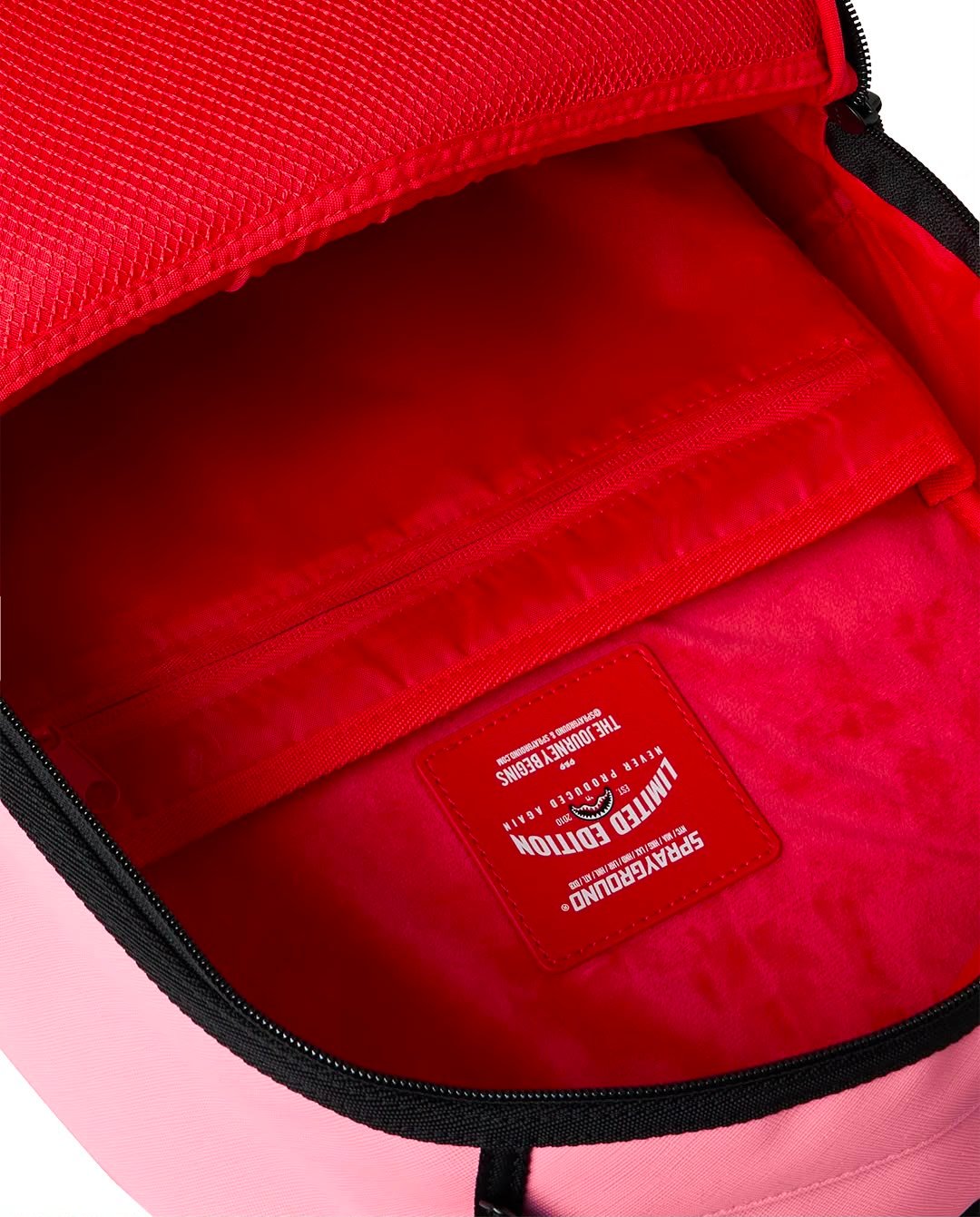 Zaino Sprayground fucsia SHARK CENTRAL PINK EMBROIDERED SHARK BACKPACK