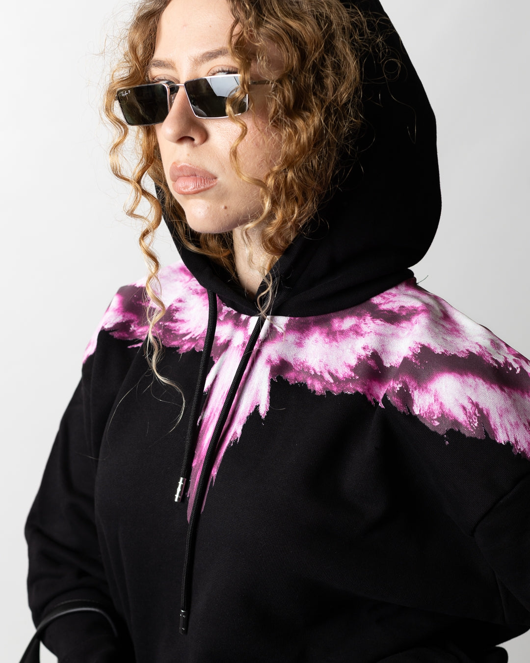 Felpa Marcelo Burlon "Pink Wings Explosion" donna