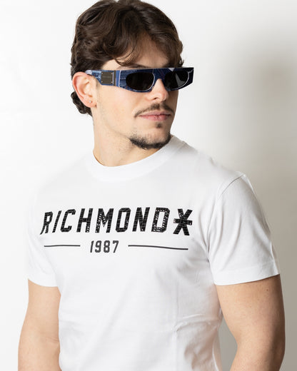 T-Shirt Richmond X con logo strass uomo