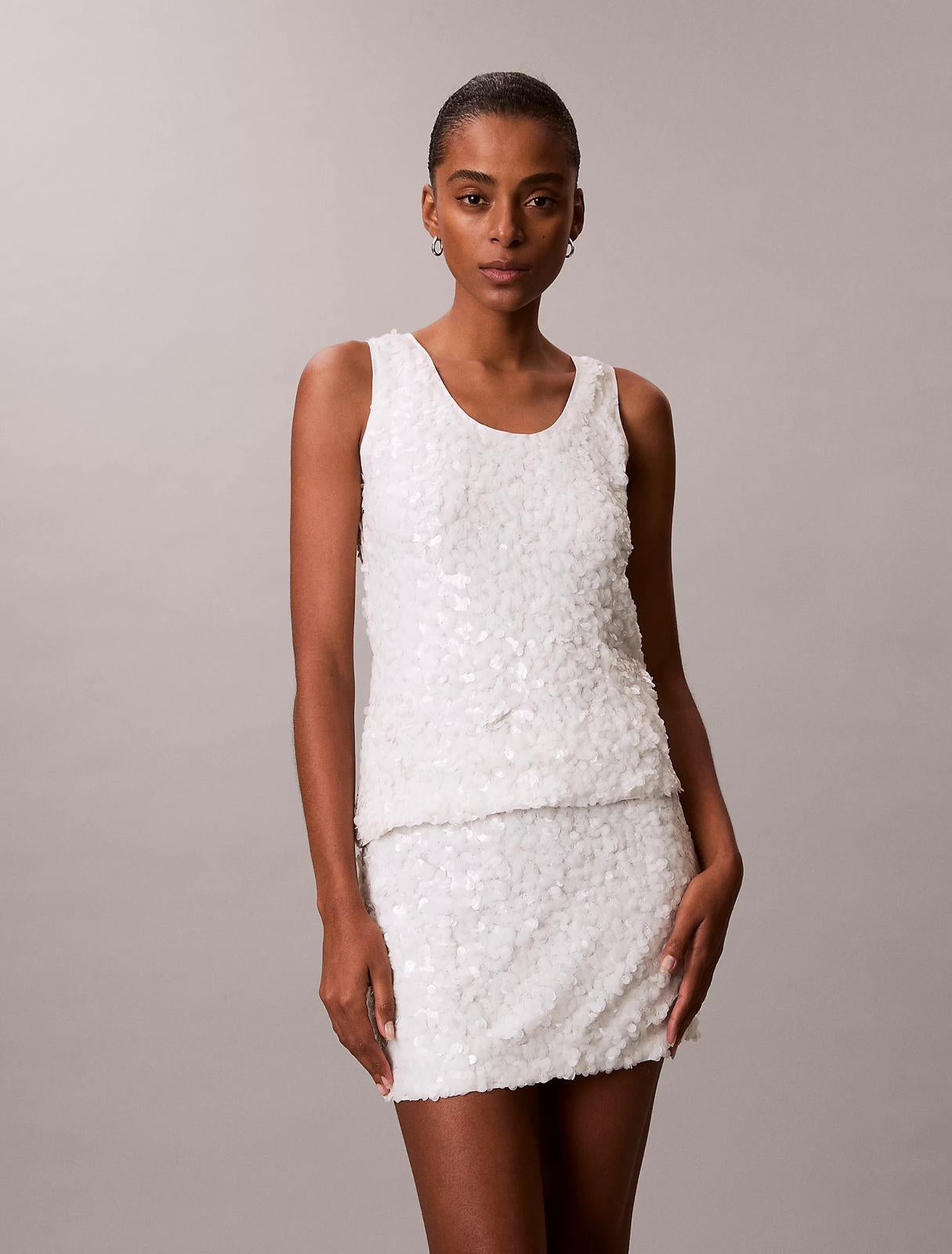 Top Calvin Klein con paillettes donna