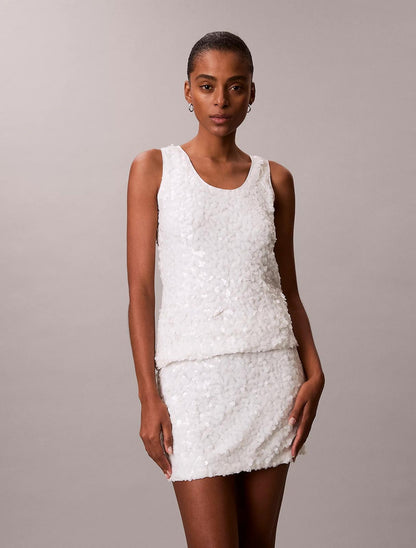 Top Calvin Klein con paillettes donna