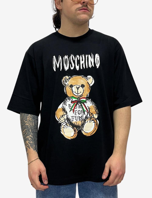 T-Shirt Moschino con stampa Teddy Bear uomo
