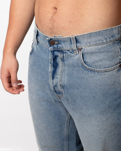 Jeans Moschino straight con patch
