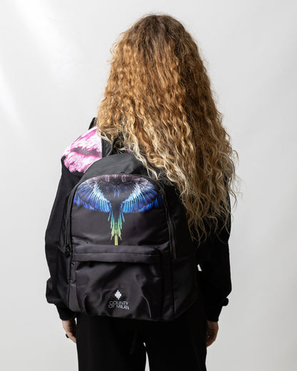 Zaino Marcelo Burlon in nylon "Icon Wings Royal"