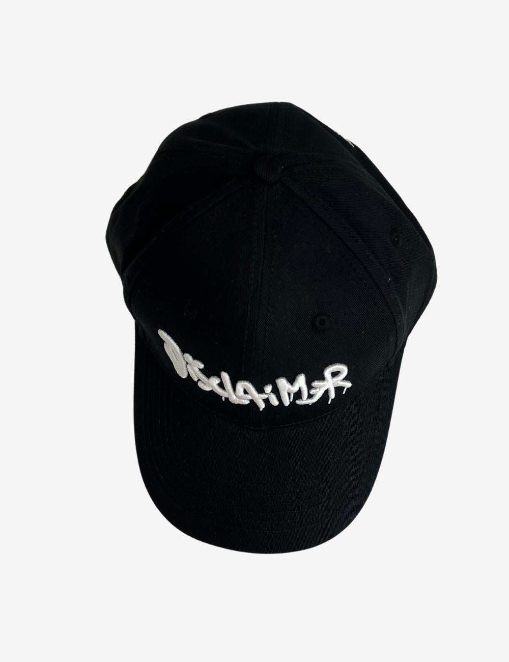 Cappello Disclaimer con visiera e logo ricamato