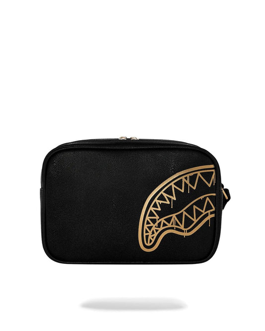 Pochette e beauty Sprayground nero "That gold drap toiletry brick"