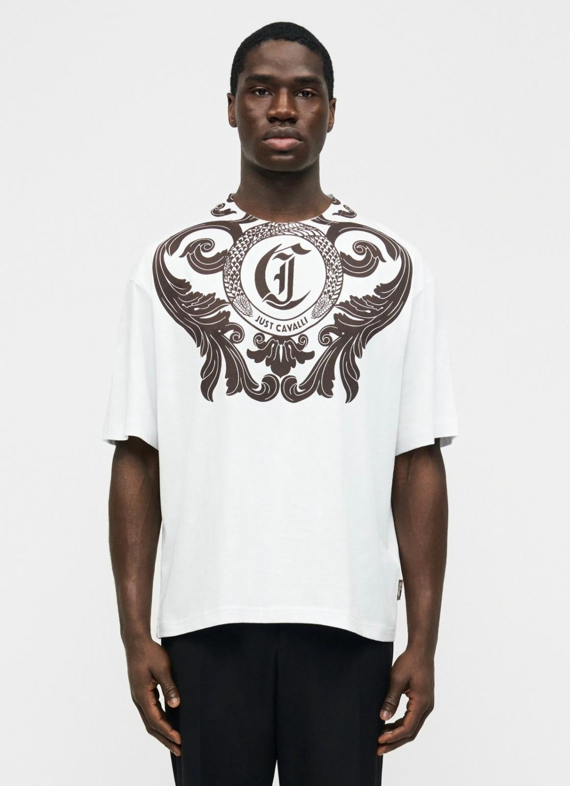 T-Shirt Just Cavalli girocollo "Arabesque" uomo