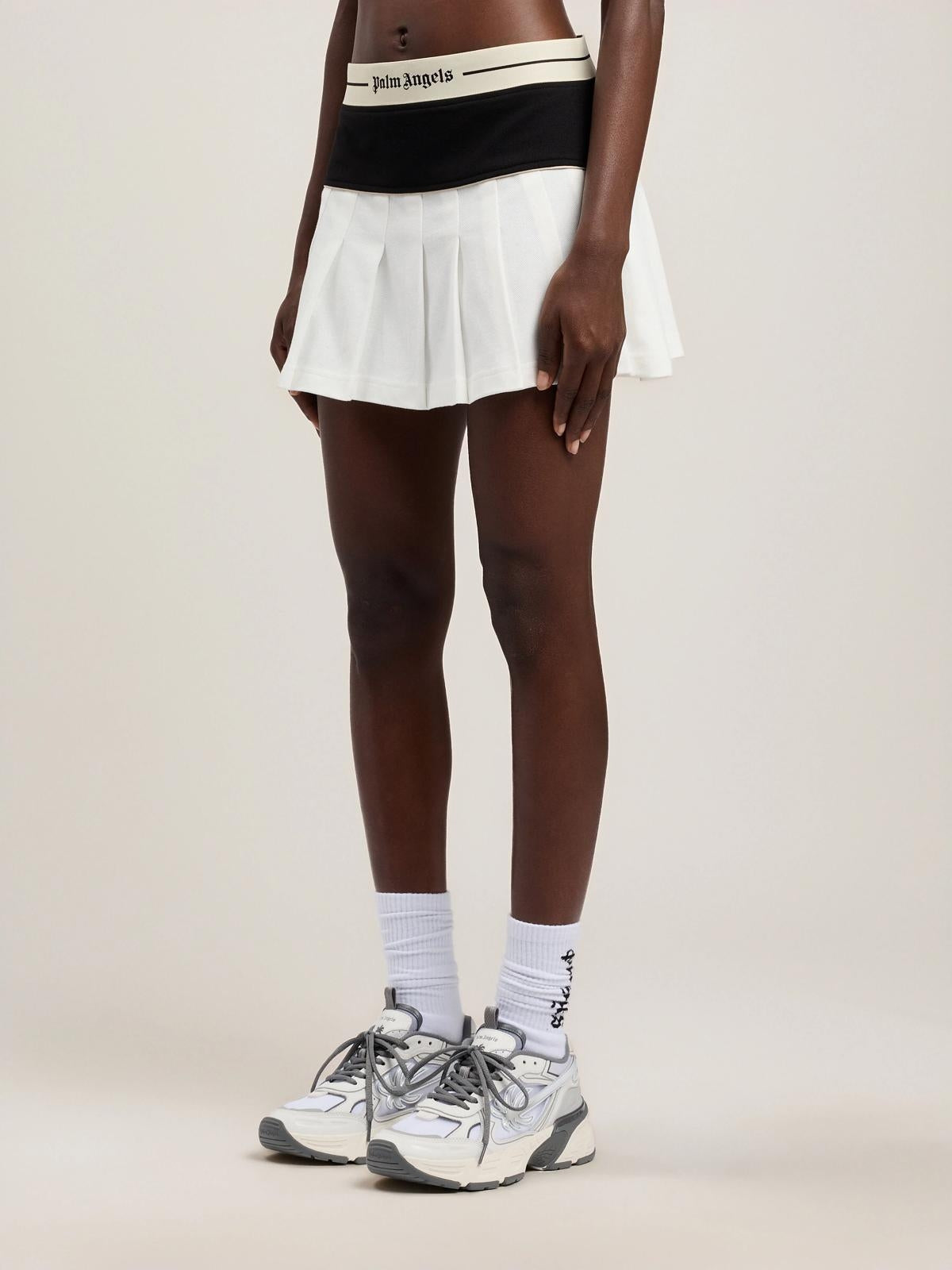 Gonna Palm Angels "Logo Straight Pleated" donna