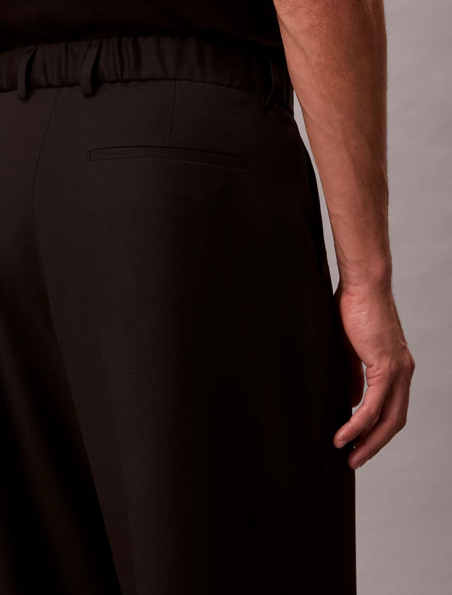 Pantalone Calvin Klein wide leg in misto lana uomo