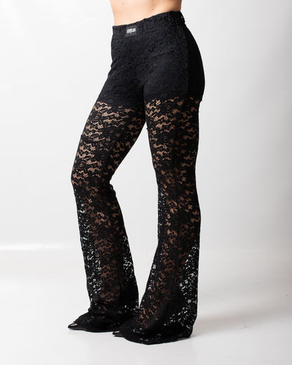 Pantalone Comme des Fuckdown a zampa in pizzo donna