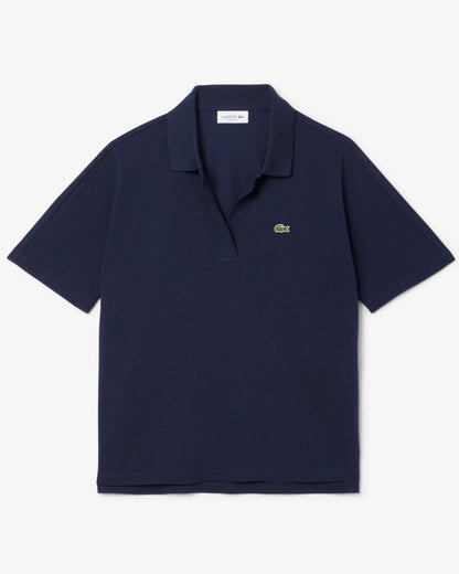 Polo Lacoste in fluido pique donna
