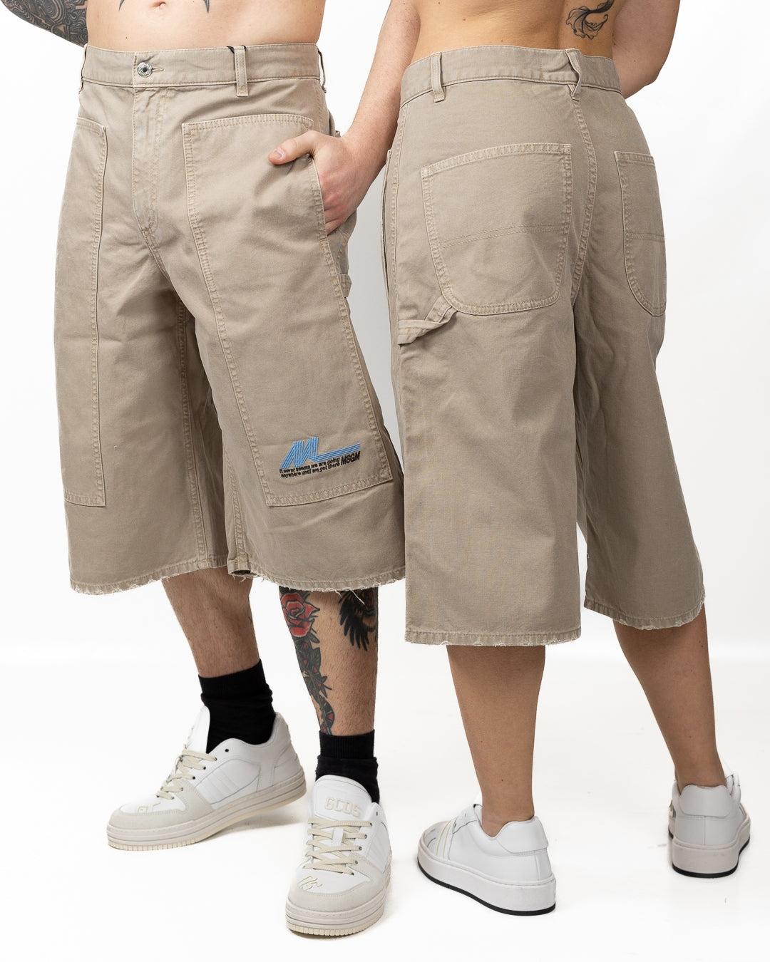 Bermuda MSGM carpenter con ricamo