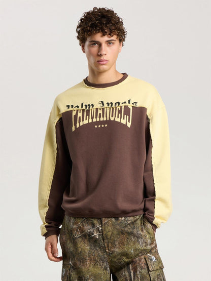 Felpa Palm Angels girocollo "Vintage Logo" uomo