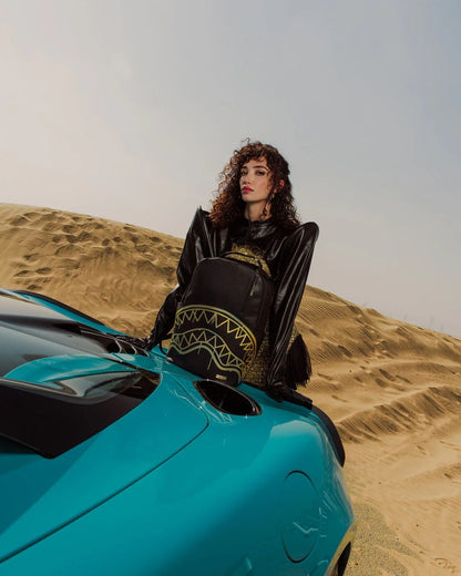 Zaino Sprayground nero "That gold drap backpack"
