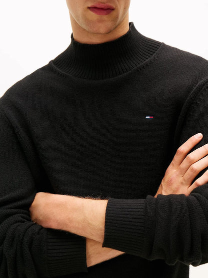 Maglia Tommy Jeans lupetto con bandiera minimal uomo