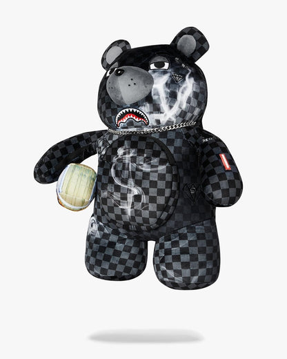 Zaino Sprayground orsetto nero "SIP N’ SMOKE MONEYBEAR BACKPACK"