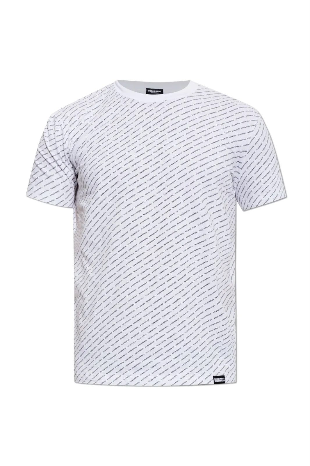 T-Shirt Dsquared2 con logo all-over uomo