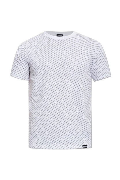 T-Shirt Dsquared2 con logo all-over uomo