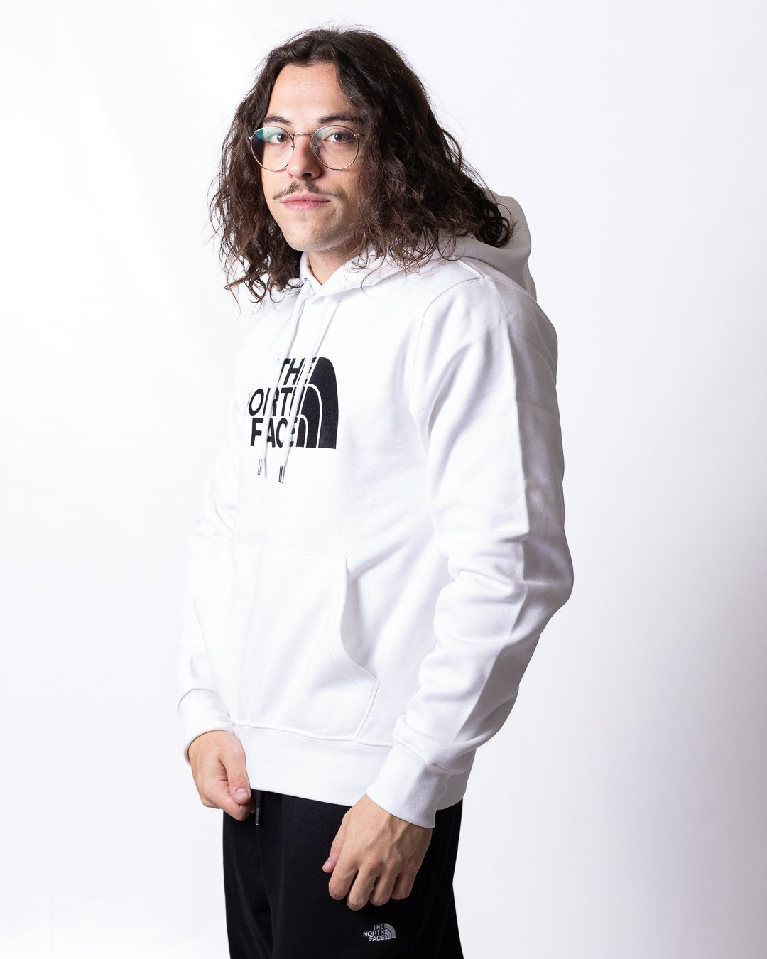 Felpa The North Face con maxi logo ricamato