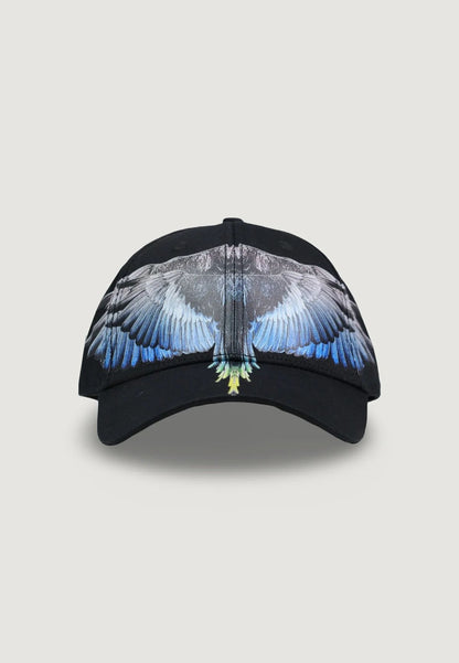 Cappello Marcelo Burlon con visiera "Icon Wings Royal"