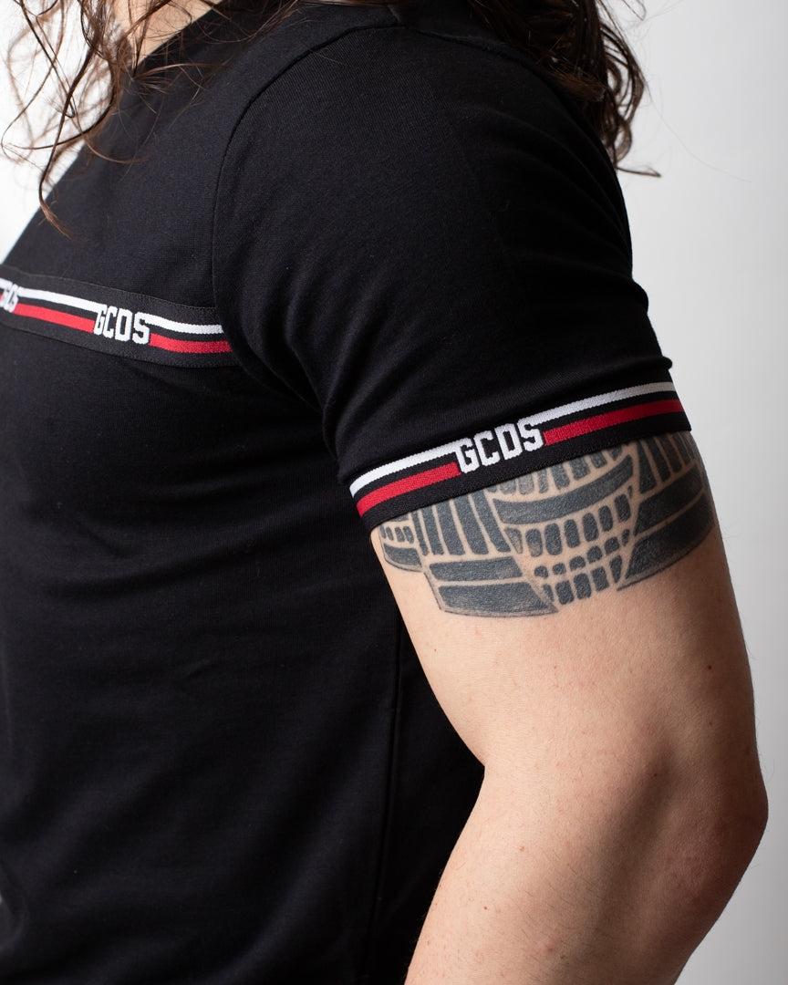 T-Shirt GCDS Essentials "Logo Tape" uomo