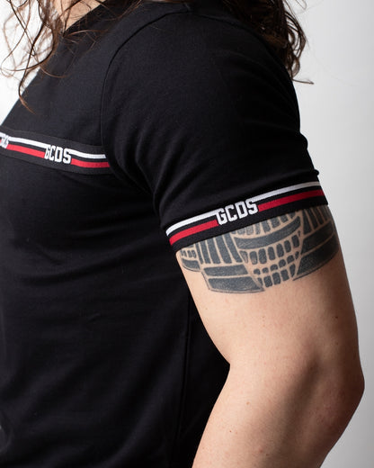 T-Shirt GCDS Essentials "Logo Tape" uomo