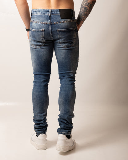 Jeans Richmond X slim con borchie uomo